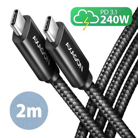 AXAGON BUCM2-CM20AB, CHARGE kabel USB-C <->