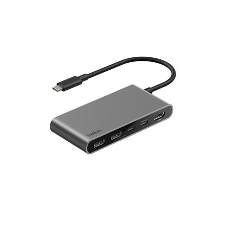 Belkin CONNECT 5v1 USB-C hub s dvojitým USB-C