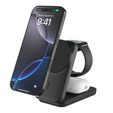 Belkin UltraCharge Qi2 25W 3v1 Magnetická skládací nabíječka pro iPhone/Apple Watch/AirPods, černá