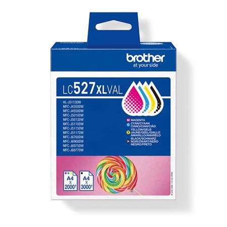 Brother LC527XLVAL (inkoust sada, 2000/3000