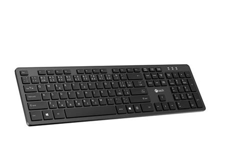 C-TECH klávesnice KB-115 bezdrátová 2.4Ghz USB,