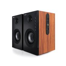 C-TECH reproduktory aktivní SPK-550BT, 2.0, Bluetooth, 20W, USB, SD, dálkové ovládání, dřevěné