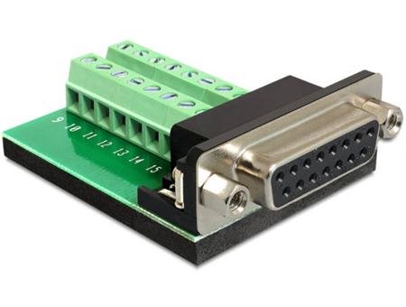 Delock Adapter Sub-D 15 pin Gameport samice >