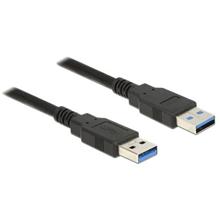 Delock Kabel USB 3.0 Typ-A samec > USB 3.0 Typ-A samec 1,5 m černý