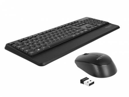 Delock Sada USB klávesnice a myši, 2,4 GHz,
