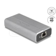 Delock Síťový adaptér USB Type-C™, USB 40 Gbps, 10 Gigabit LAN, 1 x RJ45
