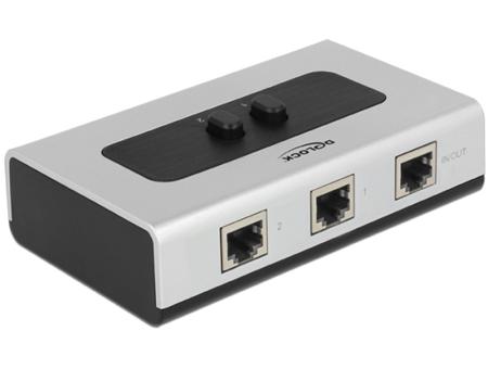 Delock Switch RJ45 10/100/1000 Mb/s 2 porty