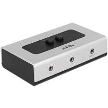 Delock Switch Stereo Jack 3.5 mm 2 portový