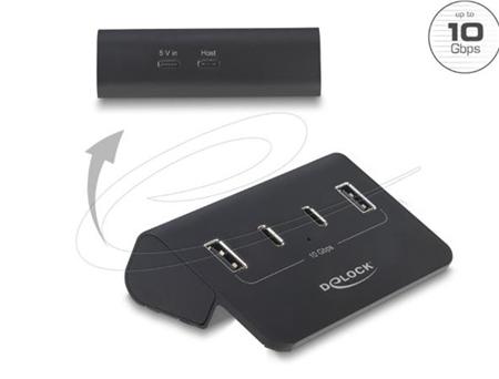 Delock USB 10 Gbps Hub se 2 porty USB Type-C™ a 2