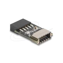 Delock USB 2.0 Adaptér ze zásuvkového pinového konektoru na interní zásuvku USB Type-E Key A