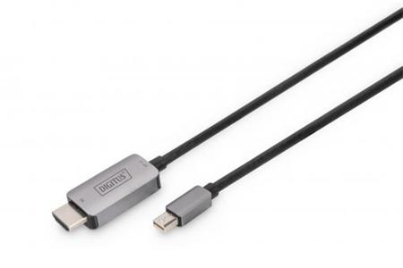 Digitus 8K@60Hz. M/M; mini DP na HDMI; kabeový