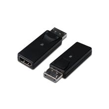 Digitus DisplayPort adapter, DP - HDMI type A M/F, w/interlock, DP 1.1a, Full HD, CE, bl