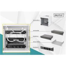 DIGITUS Síťový set 10 palců, včetně skříně 5U, PDU, police, 8 portového přepínače, patch panelu CAT 6