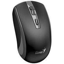 Genius ECO-8150 Myš, bezdrátová, optická, 1200DPI, 4 tlačítka, Copilot, 2,4GHz, USB-A dongle, USB-C nabíjení, černo-šed