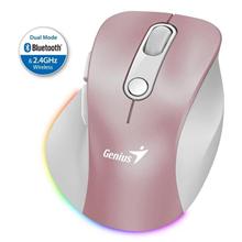 Genius Ergo 9000S Pro Myš, bezdrátová, optická, 2400DPI, 6 tlačítek, Bluetooth, 2,4GHz, USB-C nabíjení, tichá, 7bar.pod