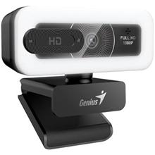 Genius FaceCam Light Webkamera, Full HD 1080p, LED osvětlení, vestavěný mikrofon, krytka soukromí, USB/C, černá