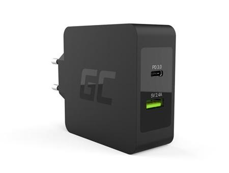 Green Cell Charger USB-C 45W PD with cable USB-C