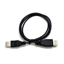 Kabel C-TECH USB A-A 1,8m 2.0 prodlužovací, černý