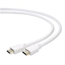 Kabel CABLEXPERT HDMI-HDMI 1,8m, 2.0, M/M stíněný, zlacené kontakty, bílý