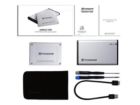 Transcend 240GB, Apple JetDrive 420 SSD, SATA3,