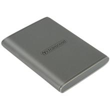 Transcend ESD360C 2TB, USB 20Gbps Type C, Externí SSD disk (3D NAND flash), kompaktní rozměry, šedý